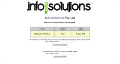 Desktop Screenshot of infosolutions.com.au